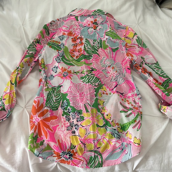 Lilly Pulitzer for target xs button down shirt - Picture 4 of 4
